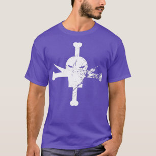 T-shirt Beauté blanche détruite Blanc