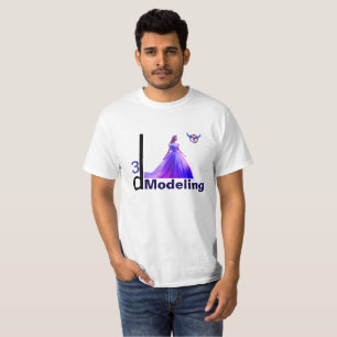 T-shirt Beauté Cendrillon 3D Modélisation =