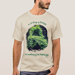 T-shirt Beauté dans la nature Citation Inspirante de vigne