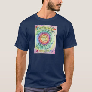 T-shirt Beauté dans la vie arrondie arc-en-ciel
