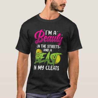 T-shirt Beauté Dans Les Rues Football Nettoie Bête Footbal