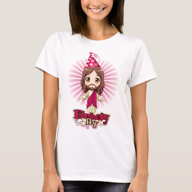 T-shirt Beauté de femmes de garçon d'anniversaire de (Devant)