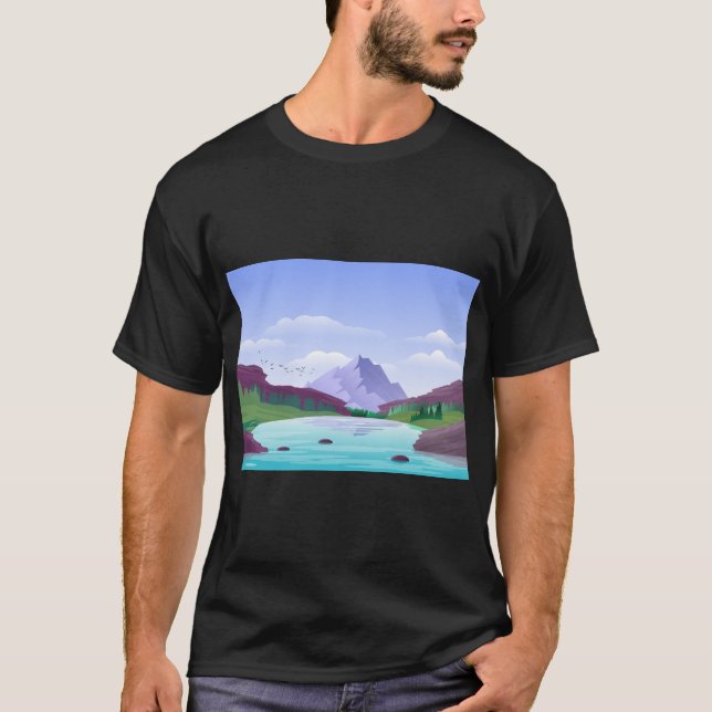 T-shirt Beauté de la nature pittoresque (Devant)