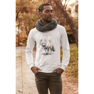 T-shirt Beauté de l'Arctique : Coutume de Fox d'hiver