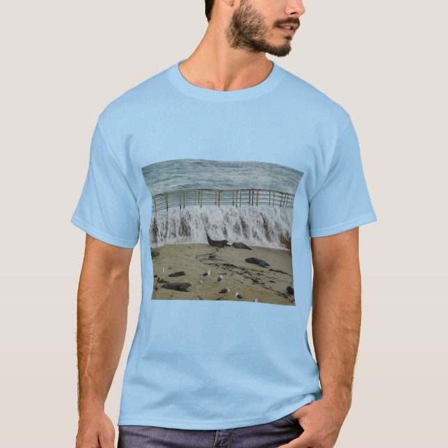T-shirt Beauté de plage (Devant)