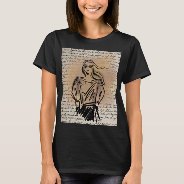 T-shirt beauté décontractée (Devant)