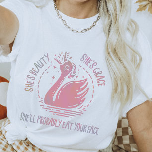 T-shirt Beauté Elle est Grace Funny Sarcastic Swan