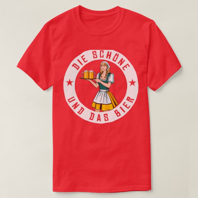 T-shirt Beauté et bière (Design devant)