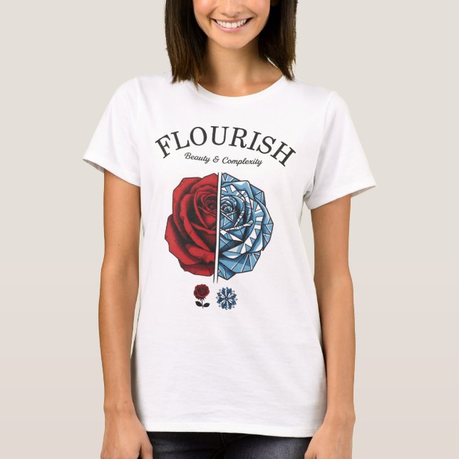T-shirt Beauté et complexité florissantes (Devant)