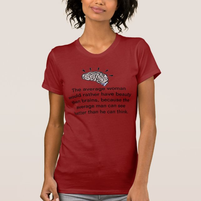 T-shirt Beauté faite sur commande au-dessus de la chemise (Devant)