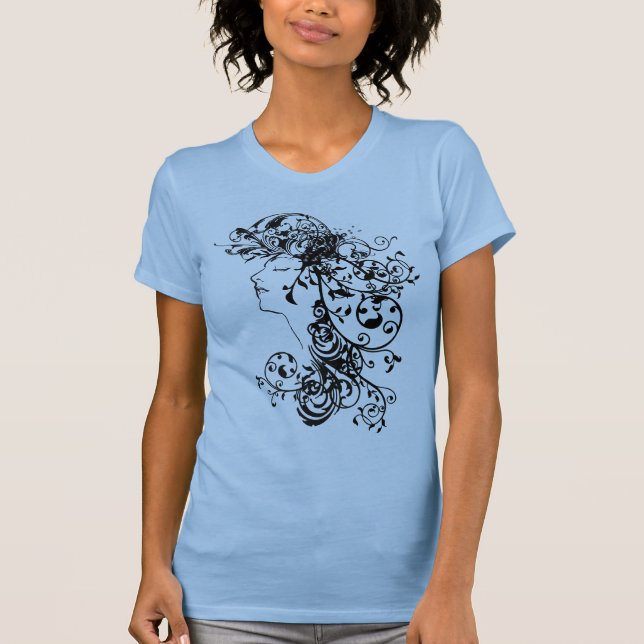 T-shirt Beauté Flourishing de KRW (Devant)