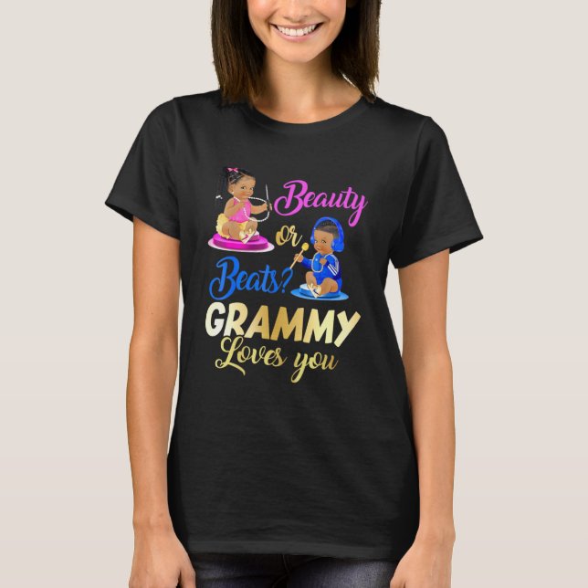 T-shirt Beauté Mignonne Ou Beat Grammy vous aime Genre Rev (Devant)