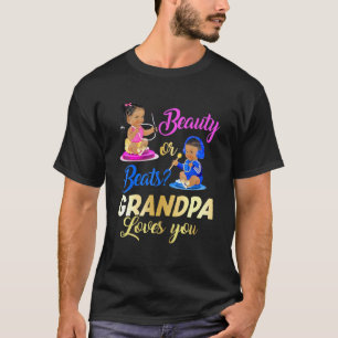 T-shirt Beauté Mignonne Ou Beat Grand-Père Vous Aime Genre