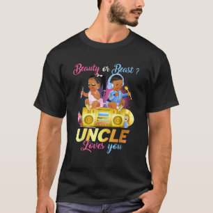 T-shirt Beauté Mignonne Ou Beat Uncle Vous Aime Révéler Le