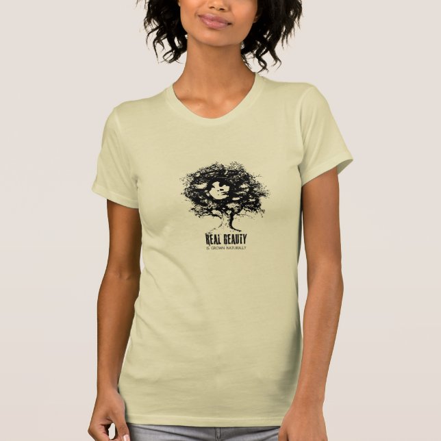 T-shirt Beauté naturelle réelle (Devant)