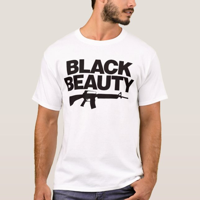 T-shirt Beauté noire AR - noir (Devant)