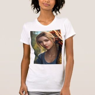 T-shirt **"Beauté radieuse : Tee femme habilitée"**