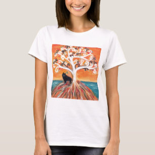 T-shirt Beauté spirituelle d'arbre d'amour de Schipperke