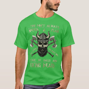 T-shirt Beauté Viking Scull Vikings