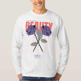T-shirt Beauté World Shirt - Rose gothique Design esthétiq