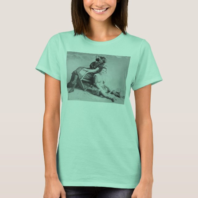 T-shirt Beautés de bain - Robe de plage du début du siècle (Devant)