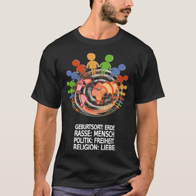 T-shirt Beautiful against racism (Devant)