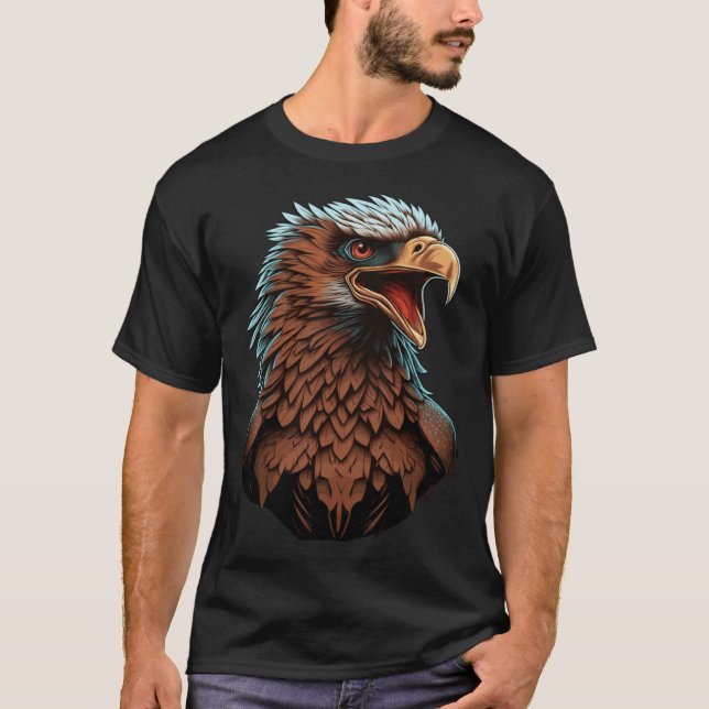 T-shirt Beautiful Bald Eagle Bird Animal (Devant)