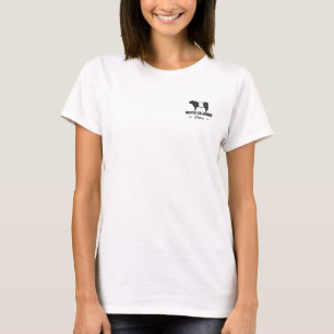 T-shirt Beautiful Belted Galloway cow round badge or desig