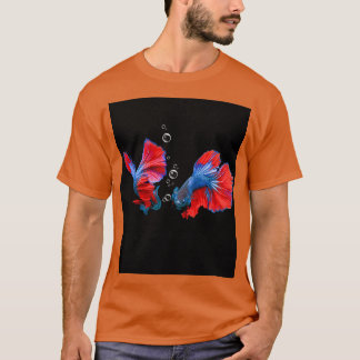 T-shirt Beautiful Betta Fish With Bubbles