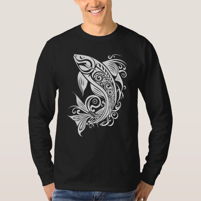 T-shirt Beautiful Fish Vector Graphic Nature Water Sea Riv (Devant)