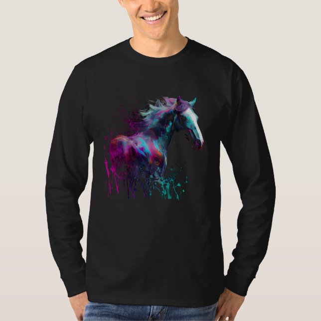T-shirt Beautiful Horse  Splash Equestrian Horse Trainer 2 (Devant)
