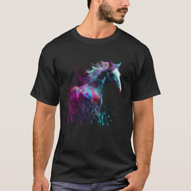 T-shirt Beautiful Horse  Splash Equestrian Horse Trainer 2 (Devant)