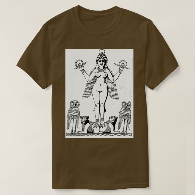 T-shirt Beautiful Ishtar Goddess of Eroticism (Design devant)