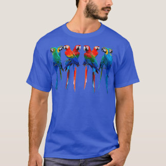 T-shirt Beautiful Macaws The Scarlet Macaw Greenwing Macaw