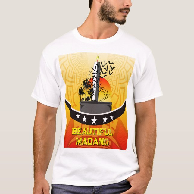 T-shirt Beautiful Madang Round Neck Shirt (Devant)
