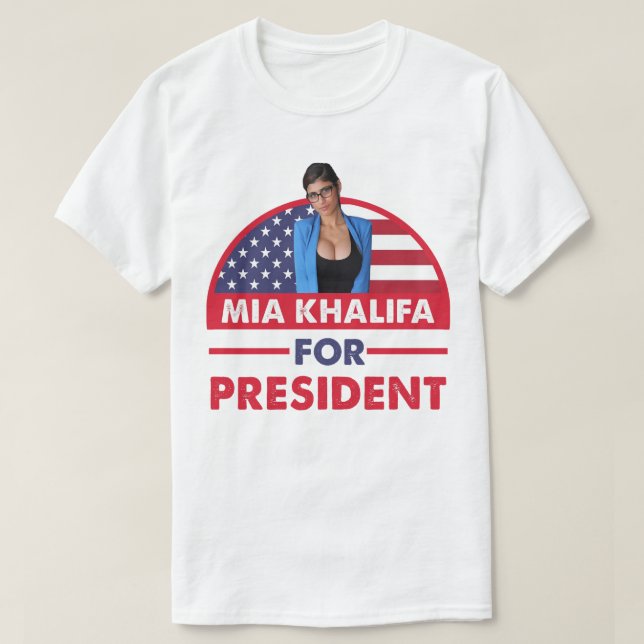T-shirt Beautiful Model Mia Khalifa Awesome For Movie Fans (Design devant)