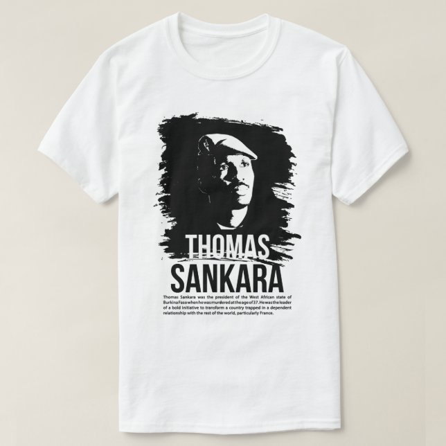 T-shirt Beautiful Model Thomas Revolutionary Sankara Gifts (Design devant)