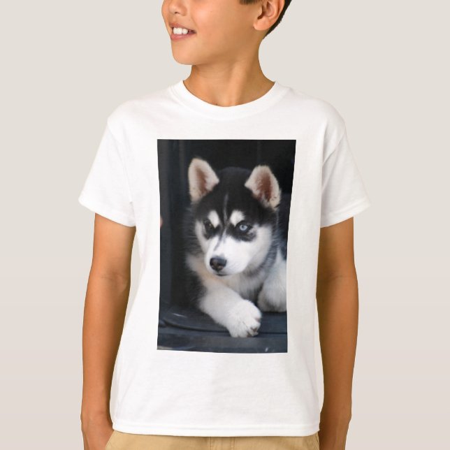 T-shirt Beautiful One Blue Eye Siberian Husky 2 (Devant)