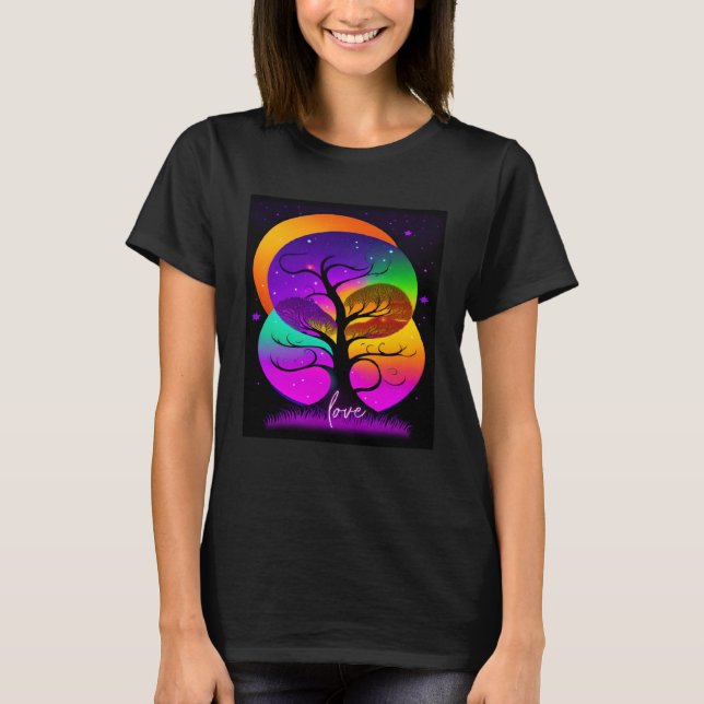 T-shirt Beautiful Vibrant Tree Nature s Beauty  2 (Devant)