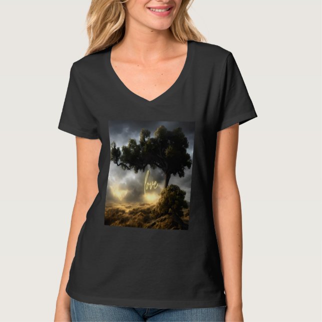 T-shirt Beautiful Vibrant Tree Nature s Beauty  4 (Devant)