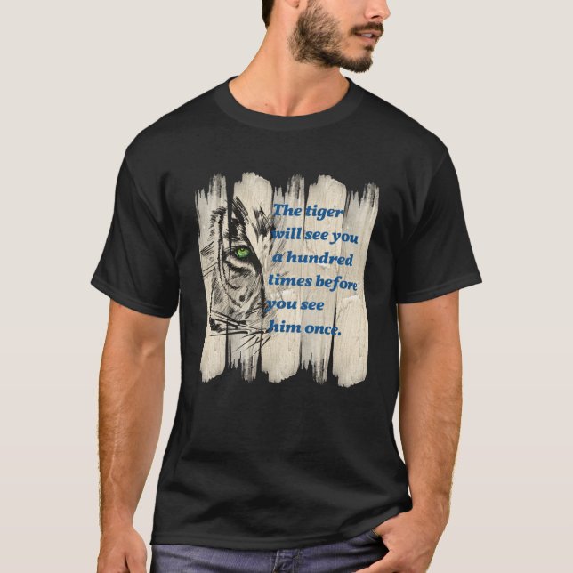 T-shirt Beautiful Wild Cat Quote Graphic Idea (Devant)