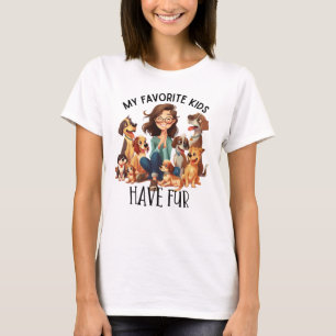 T-shirt Beaux amoureux de les chiens de l'art des mots