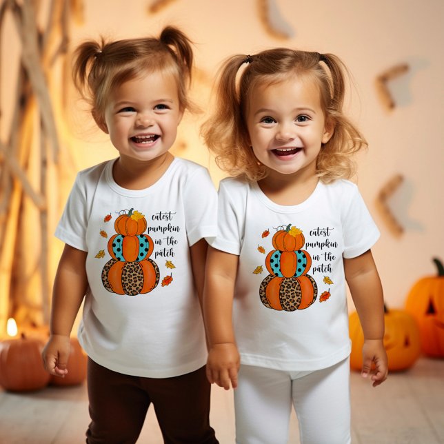T-shirt Beaux enfants citrouilles (cutest little pumpkin tshirt)
