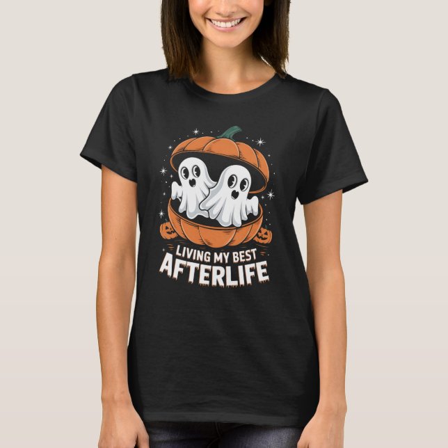 T-shirt Beaux fantômes citrouilles (Devant)