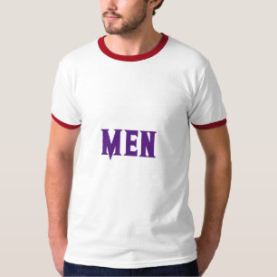 T-shirt Beaux HOMMES Texte Royal Violet Couleur Homme Ring