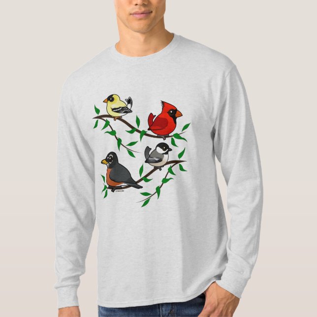 T-shirt Beaux oiseaux Jardins (Devant)