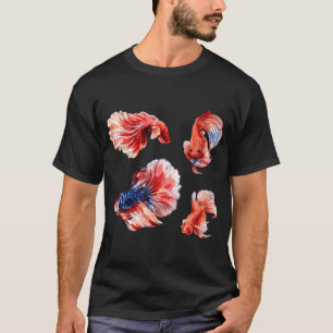 T-shirt Beaux poissons combattants siamois