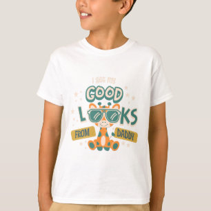 T-shirt Beaux Traits De Papa Citation Drôle Enfants