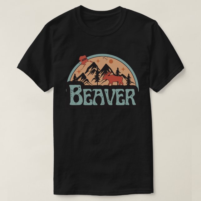 T-shirt Beaver, Alaska-Chemise (Design devant)