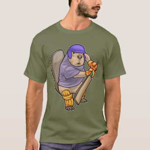 T-shirt Beaver Cricket Cricket chauve-souris